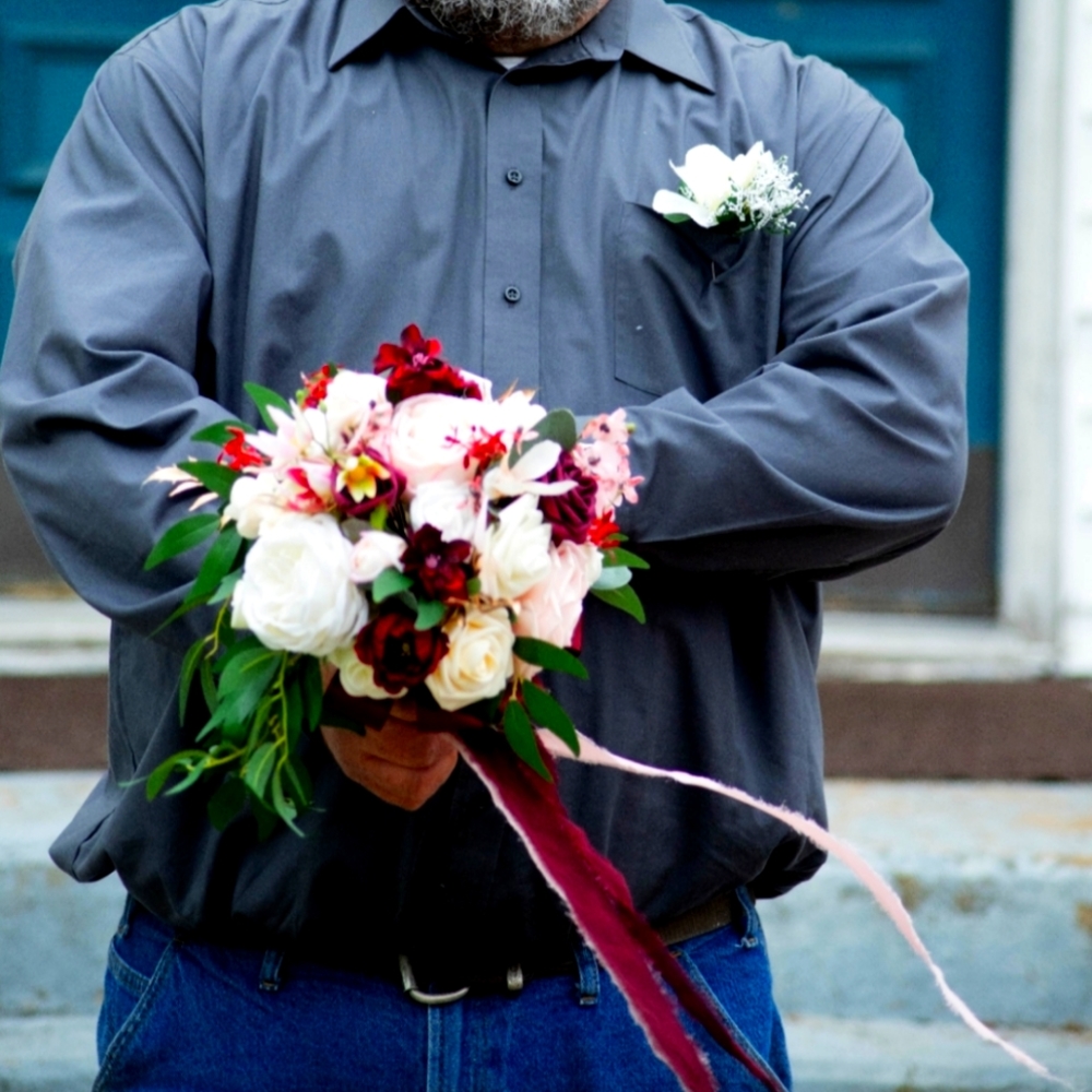 10 inch bridal bouquet